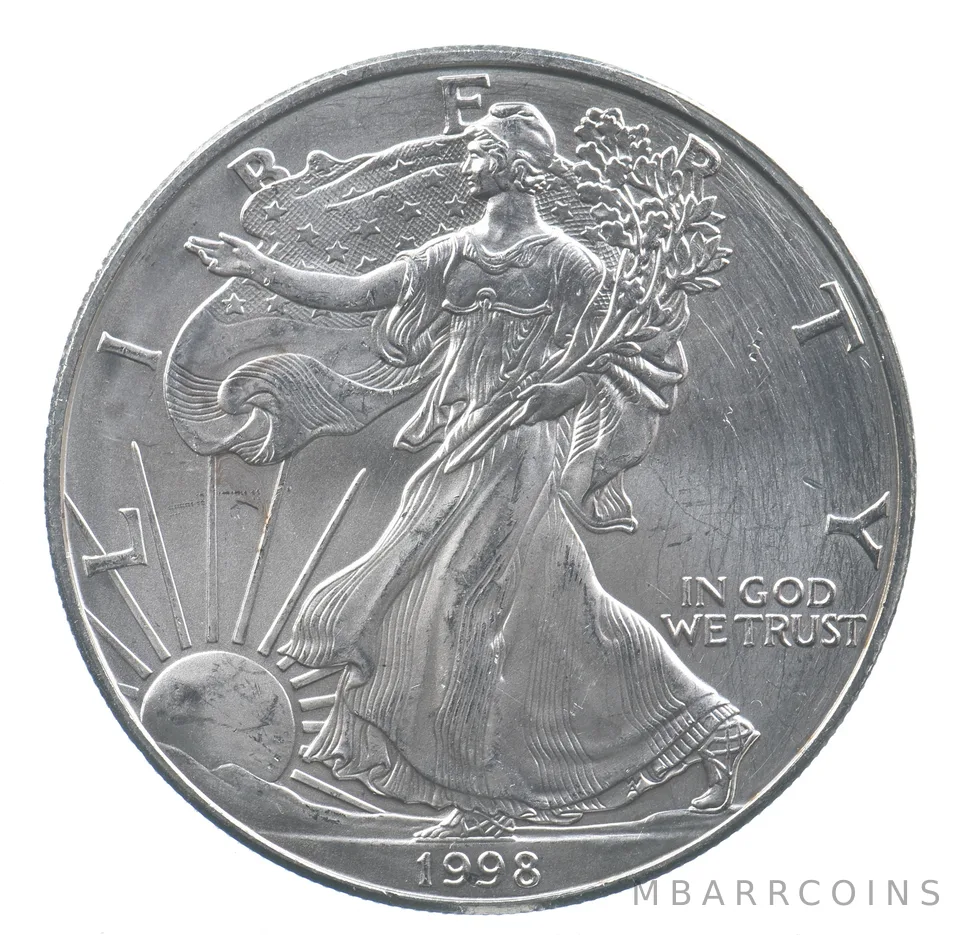 Better Date 1998 American Silver Eagle 1 Troy Oz .999 Fine Silver *806