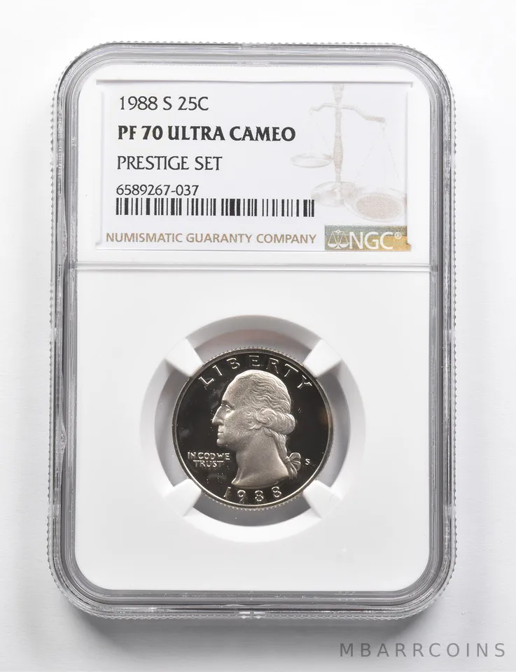 PF70 UCAM 1988-S Washington Quarter Prestige Set NGC RARE PEDIGREE a9747