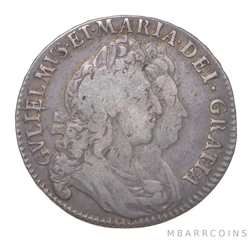 1693 United Kingdom Half Crown a5075
