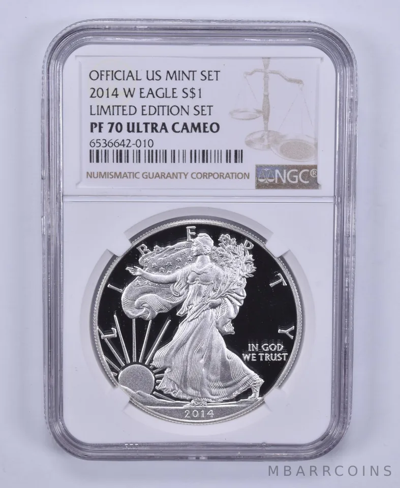 2014-W American Silver Eagle Limited Edition Set PF70 NGC Brown Label