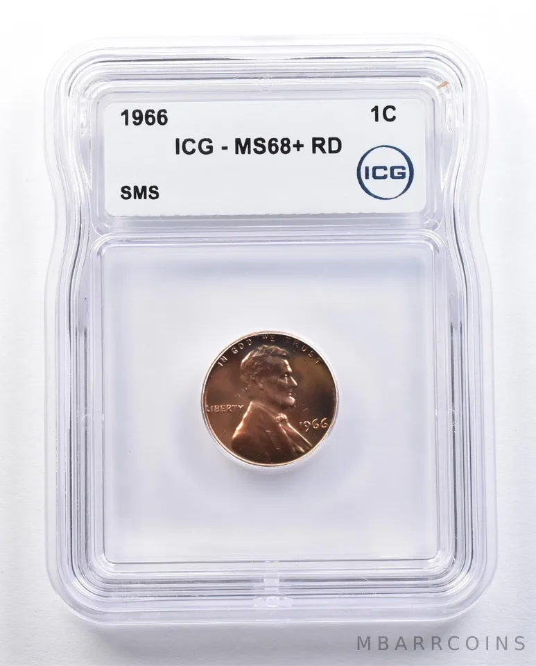 1966 Lincoln Memorial Cent SMS MS68+ RD ICG *1650