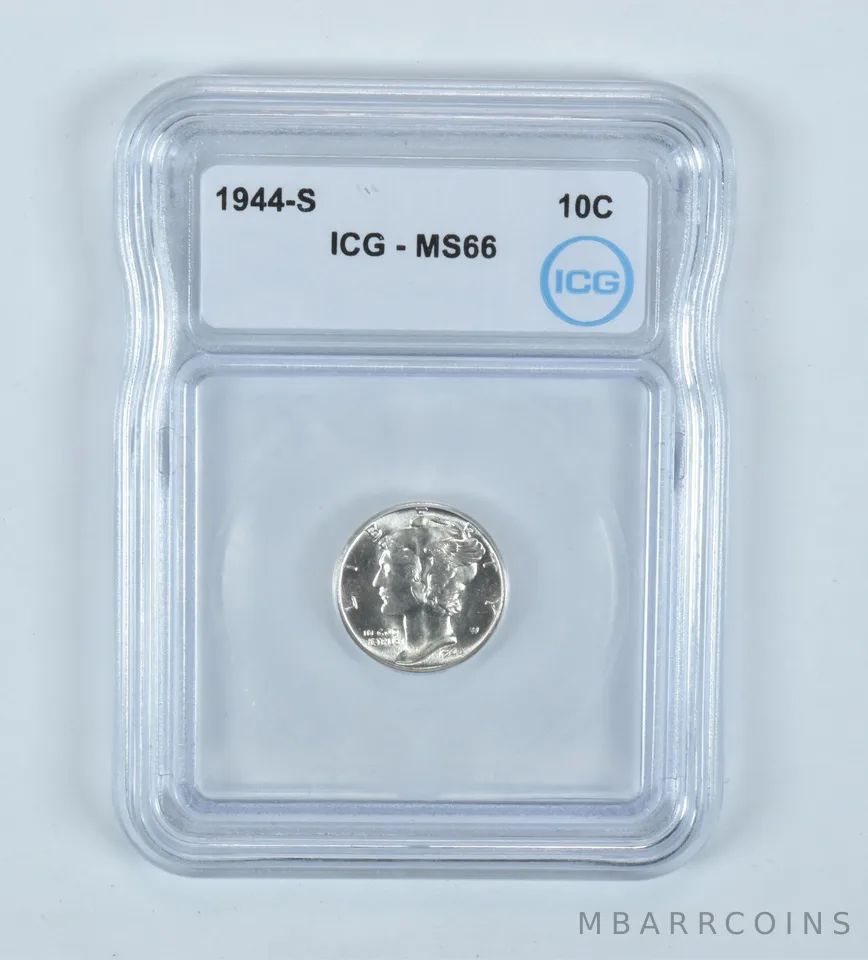 1944-S Mercury Dime MS66 ICG