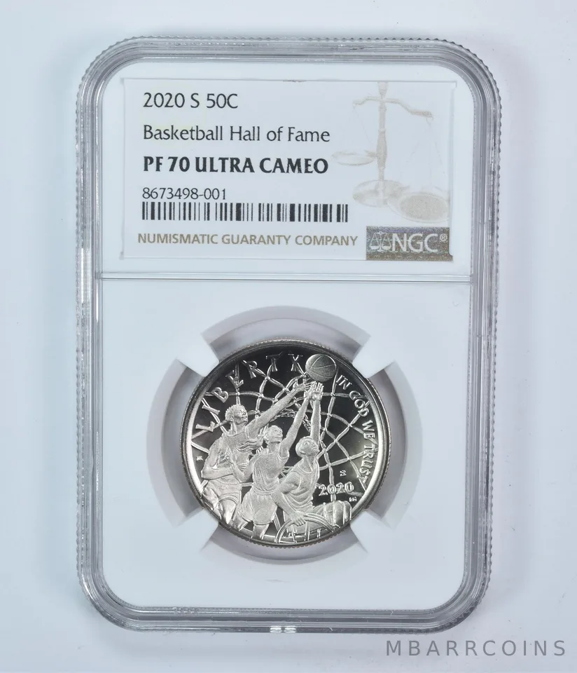 2020-S Basketball Hall Of Fame Commemorative Half Dollar PF70 UCAM NGC
