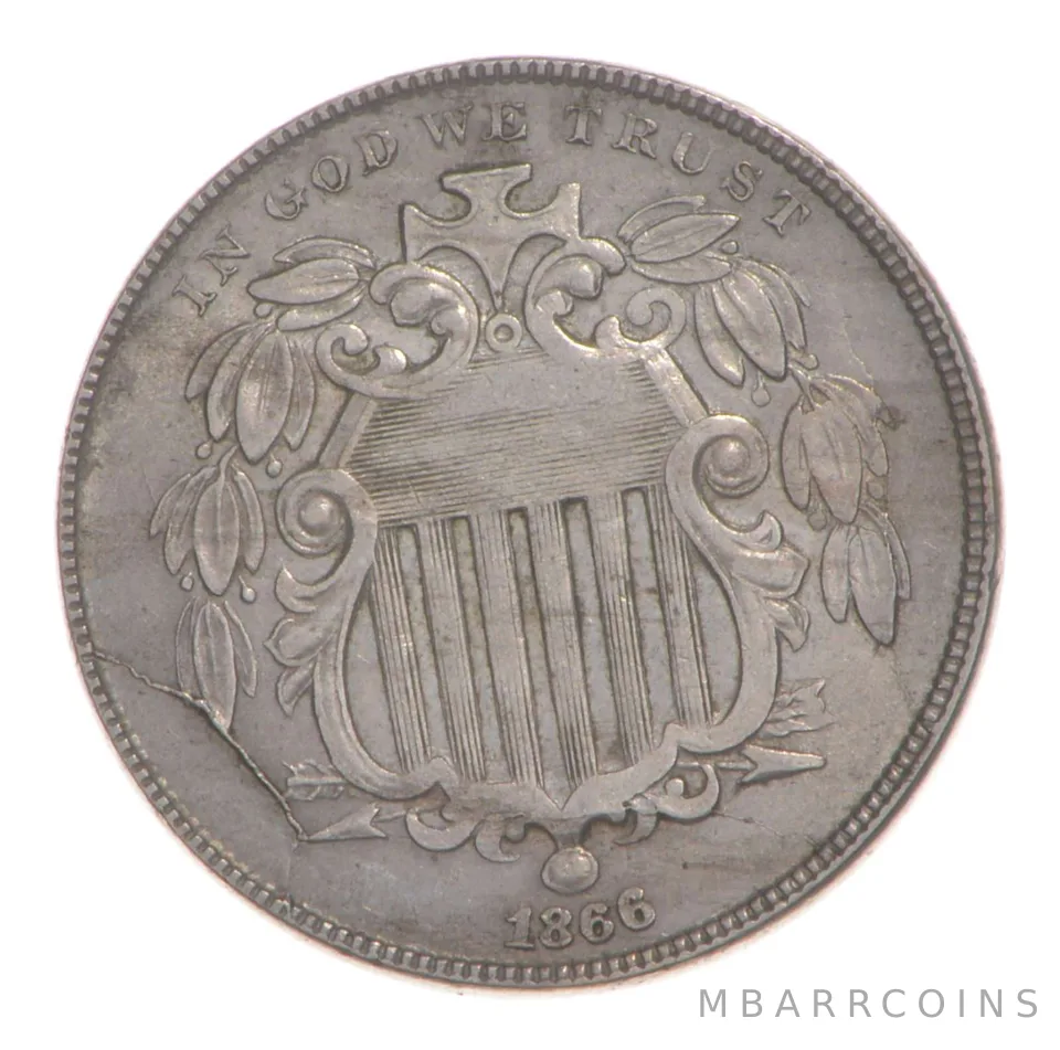 1866 Shield Nickel *4779
