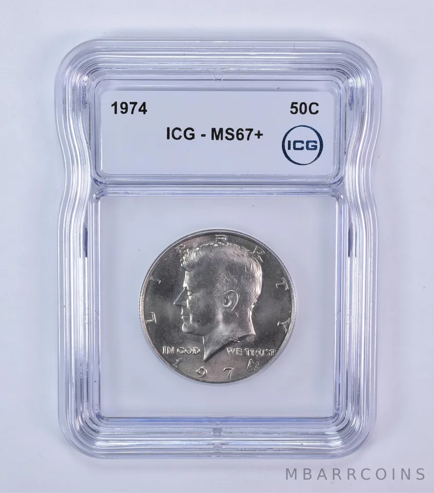 1974 Kennedy Half Dollar MS67+ ICG