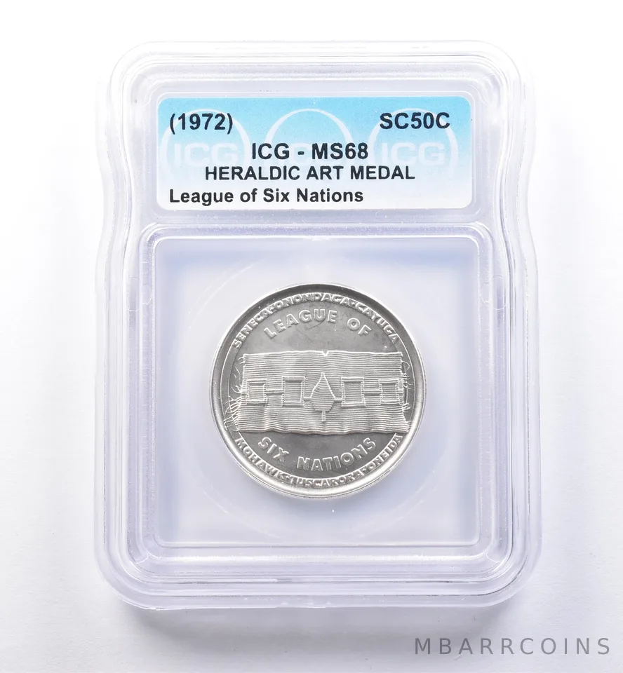 (1972) So Called Half Dollar League Of Six Nations MS68 ICG *8439