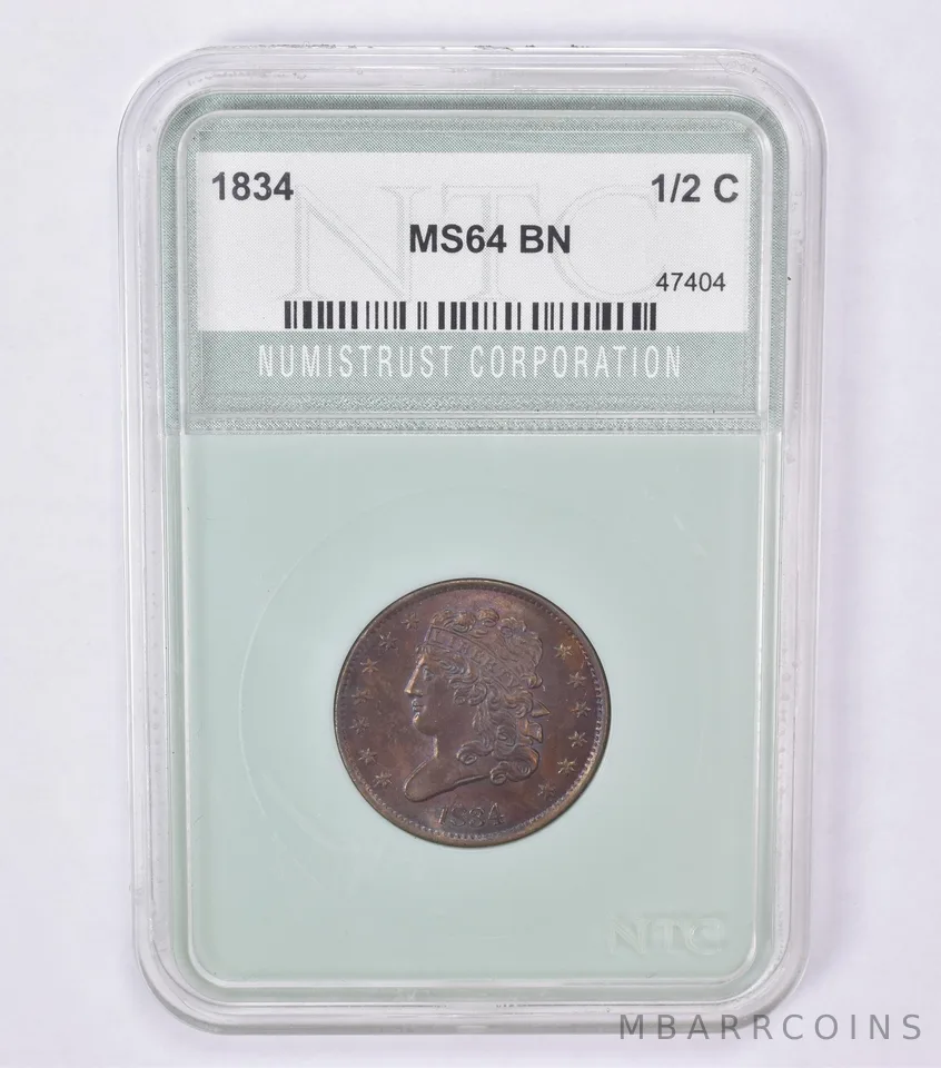 1834 Half Cent Beautiful Tone *0605