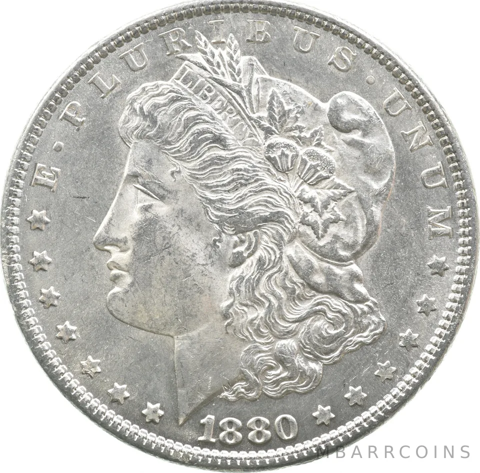 1880 Morgan Silver Dollar Great Contrast a0706