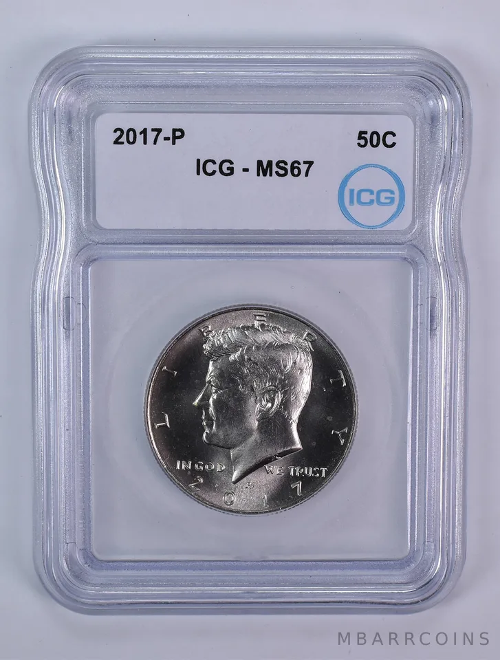 2017-P Kennedy Half Dollar MS67 ICG