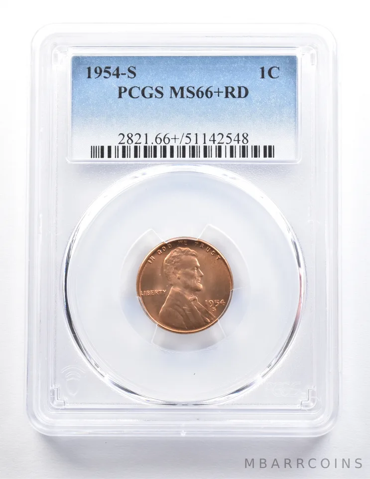 1954-S Lincoln Wheat Cent MS66+ RD PCGS *0964