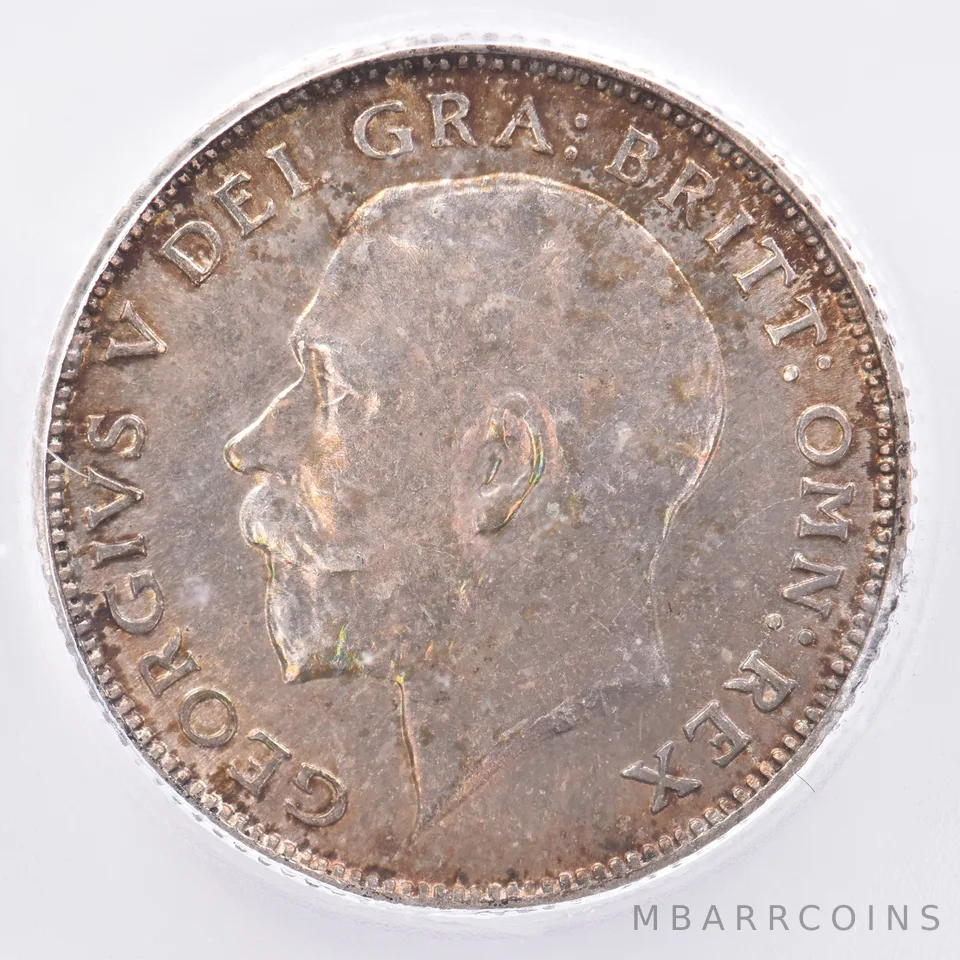 1923 Great Britain 6 Pence MS62 ICG Beautiful Tone *1935