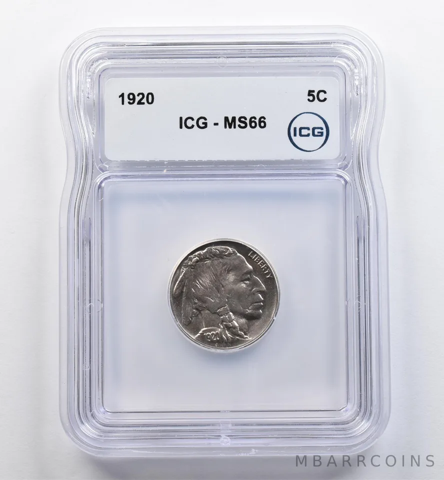 1920 Indian Head Buffalo Nickel MS66 ICG *9028