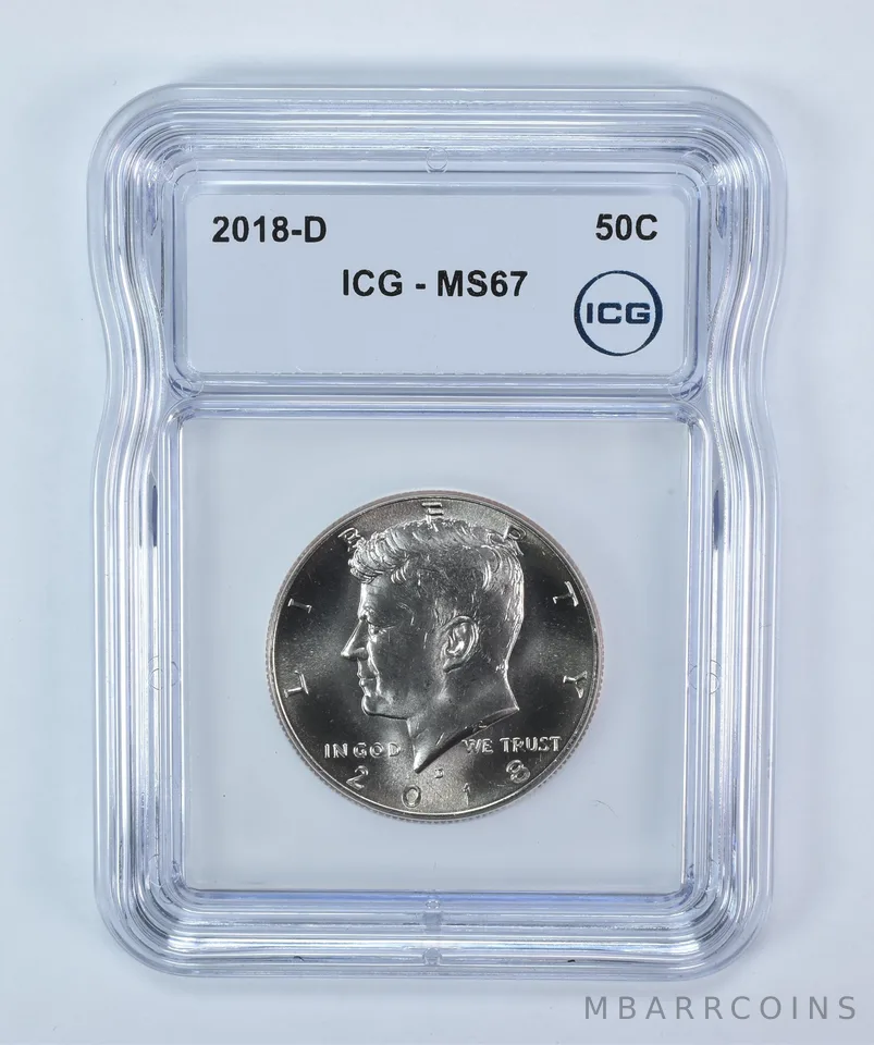 2018-D Kennedy Half Dollar MS67 ICG
