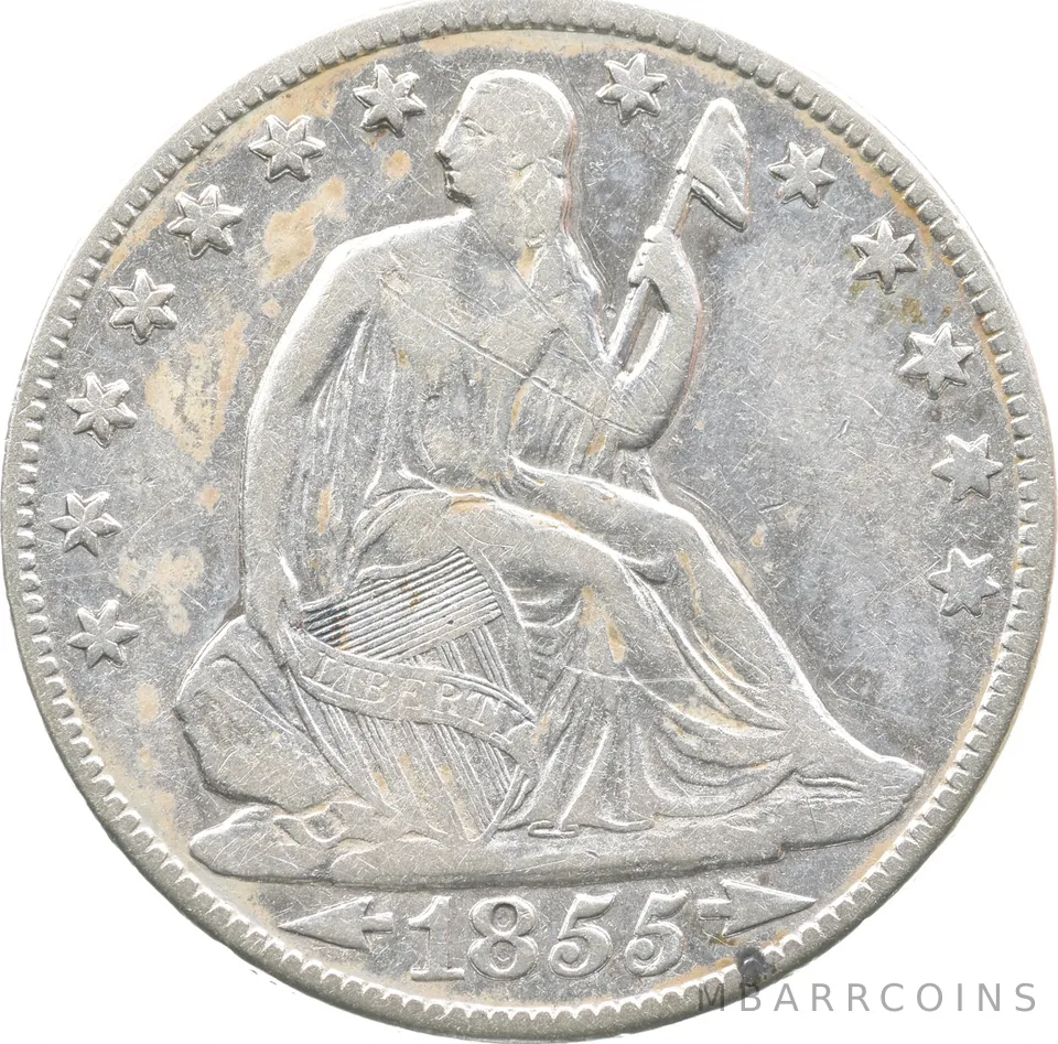 1855-O Seated Liberty Half Dollar Arrows *7581