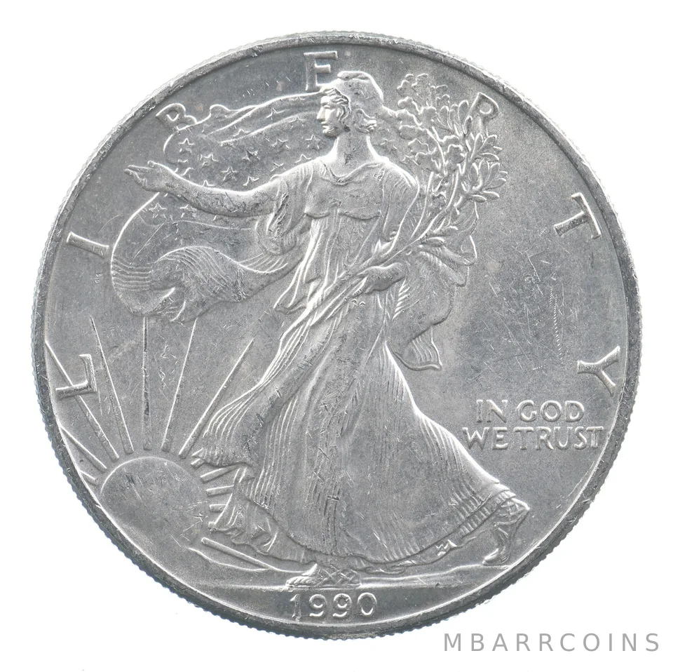 Better Date 1990 American Silver Eagle 1 Troy Oz .999 Fine Silver *689