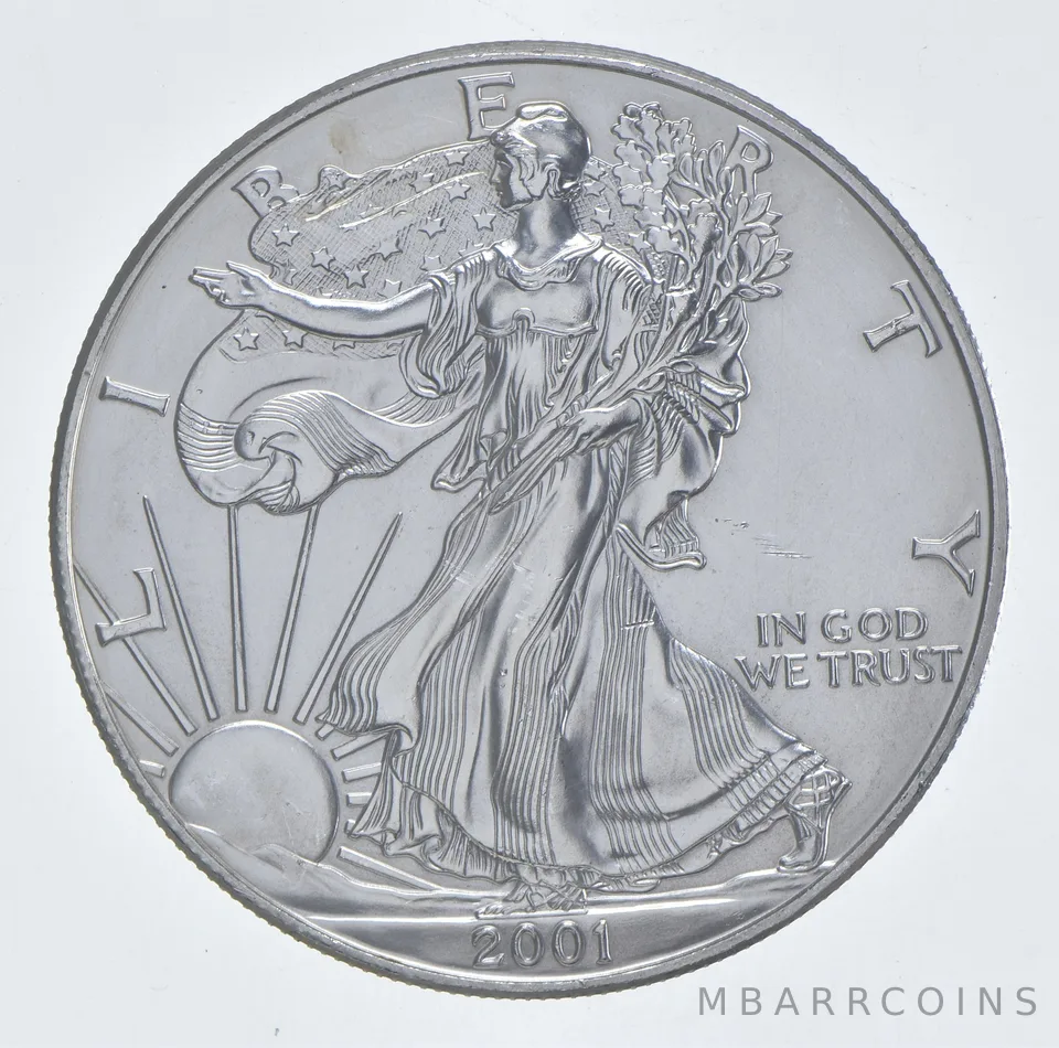 Better Date 2001 American Silver Eagle 1 Troy Oz .999 Fine Silver *114
