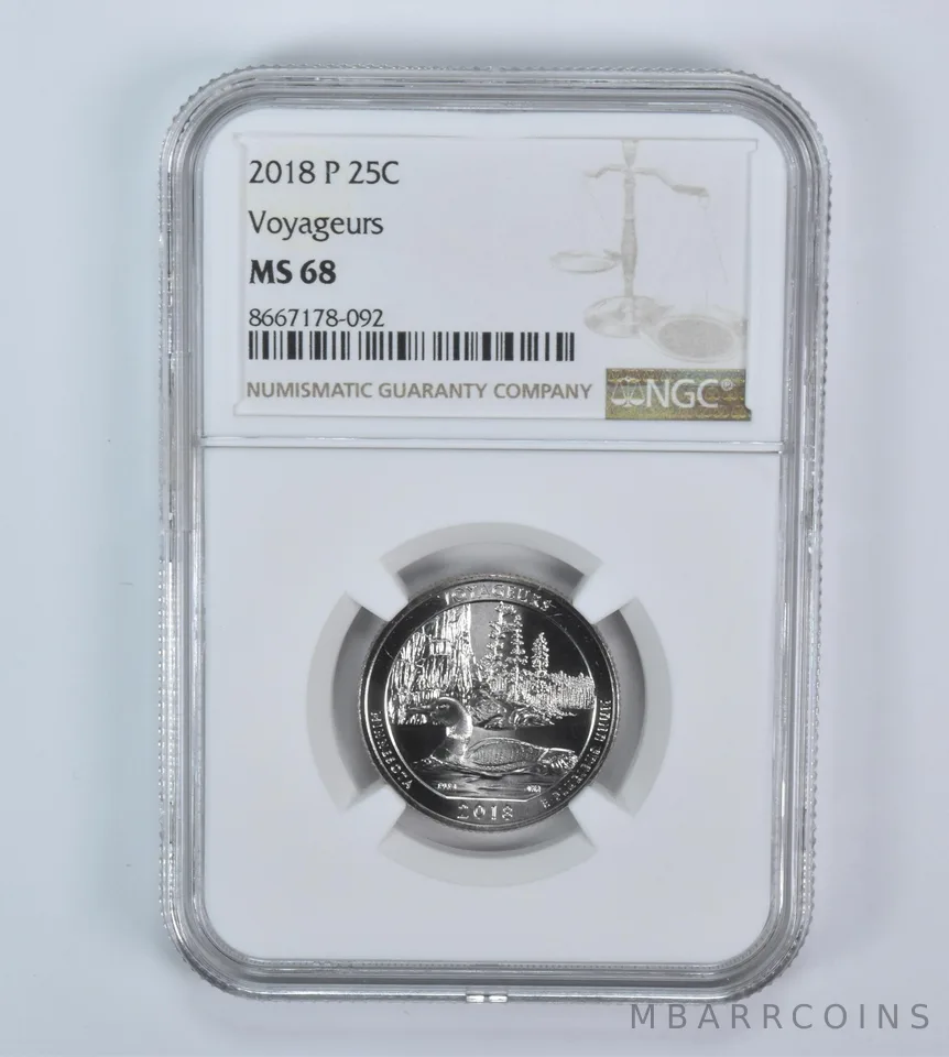 2018-P Washington Quarter ATB Voyageurs MS68 NGC