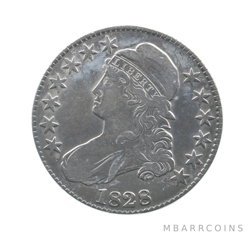 1828 Capped Bust Half Dollar Square Base 2 Small 8s Large Letters *4414