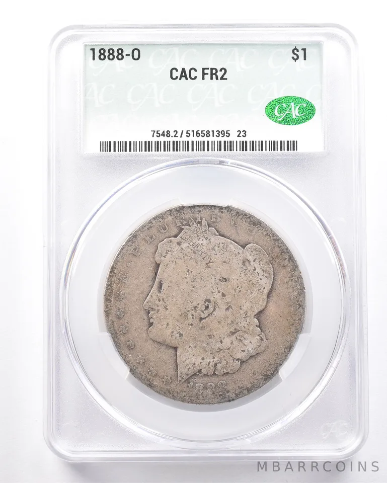 1888-O Morgan Silver Dollar FR2 CAC Lowball *7259