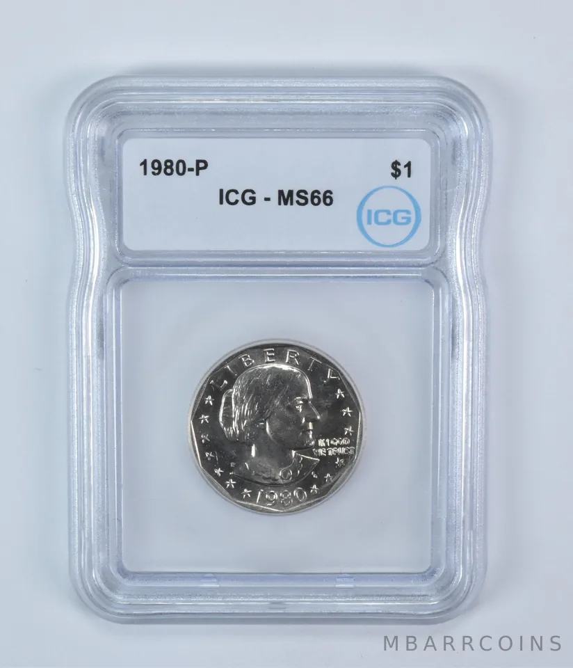 1980-P Susan B Anthony $1 MS66 ICG