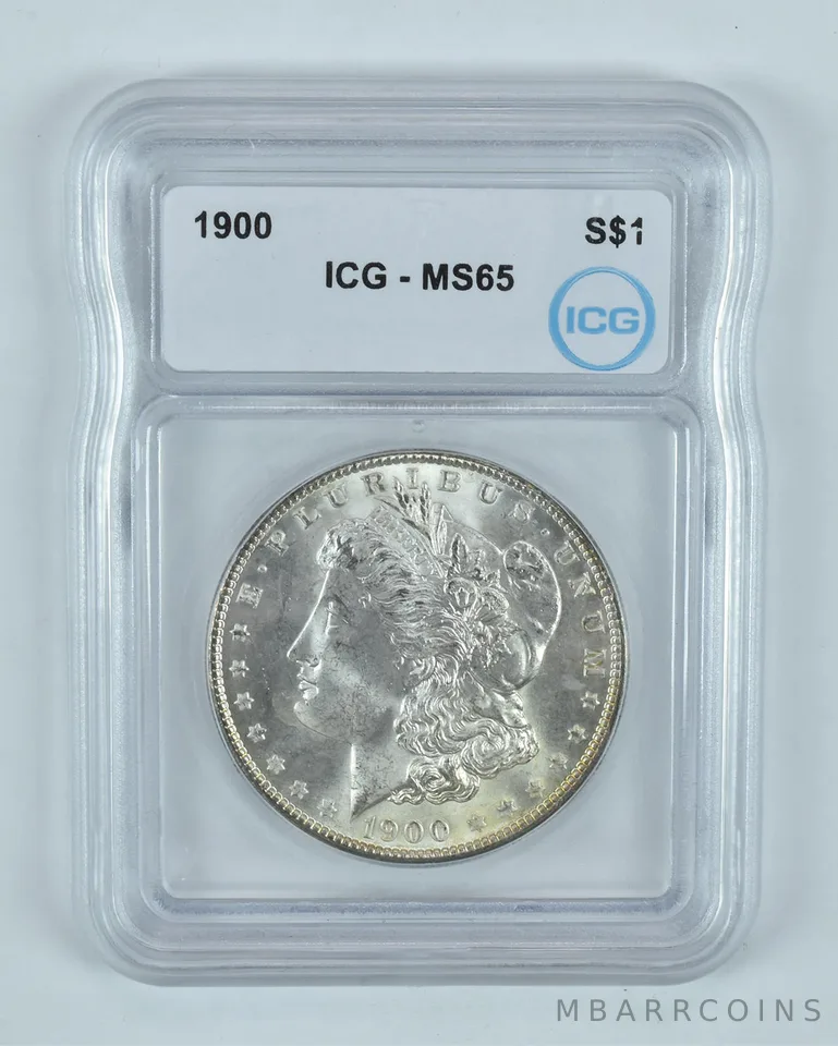 1900 Morgan Silver Dollar MS65 ICG