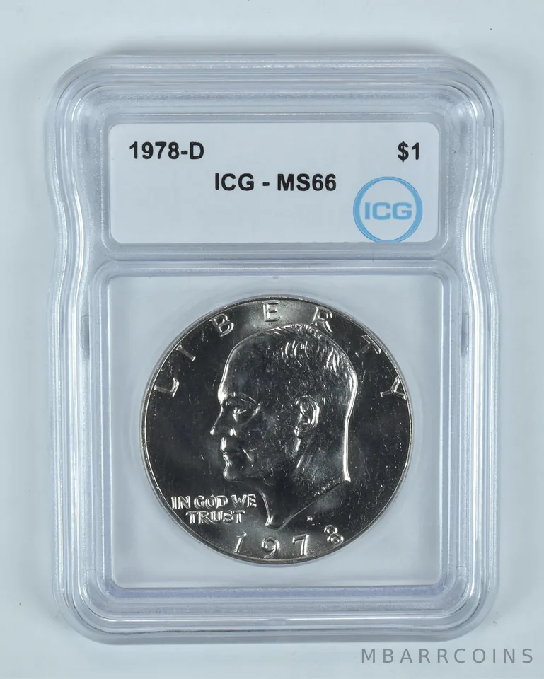 1978-D Eisenhower $1 MS66 ICG