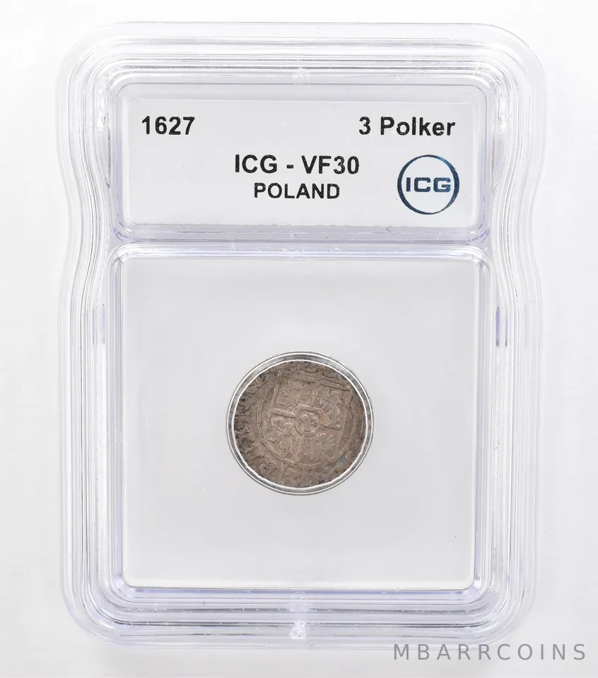 1627 Poland 3 Polker VF30 ICG Beautiful Tone *5737