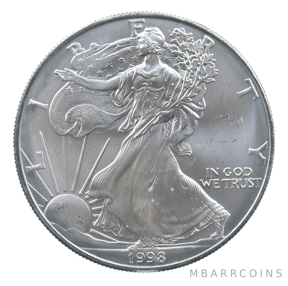 Better Date 1998 American Silver Eagle 1 Troy Oz .999 Fine Silver *745