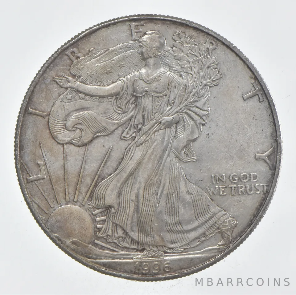 Rarest 1996 American Silver Eagle - Key Date - Rare LOW MINTAGE *367
