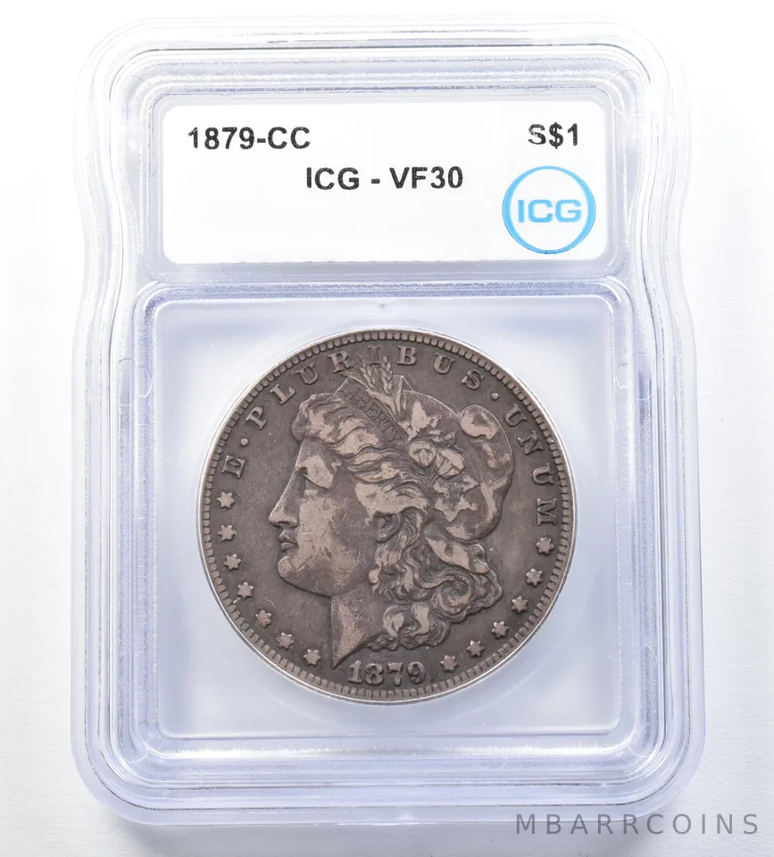1879-CC Morgan Silver Dollar VF30 ICG *8852