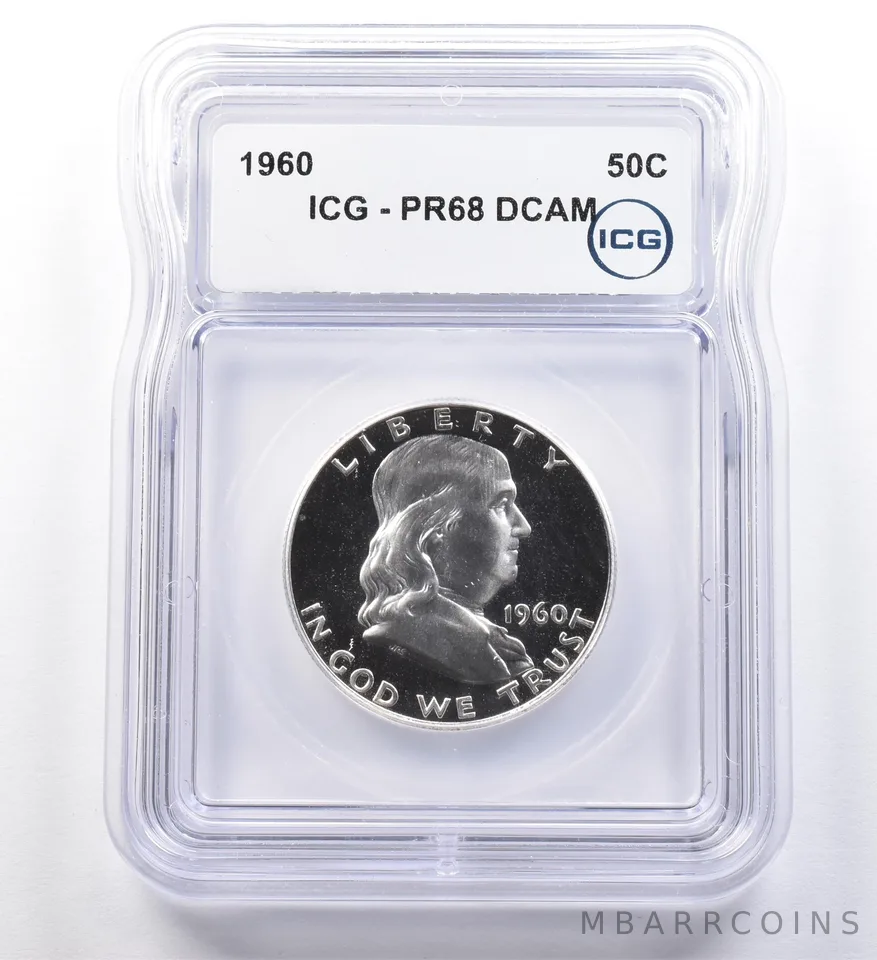 1960 Franklin Half Dollar PR68 DCAM ICG a2864