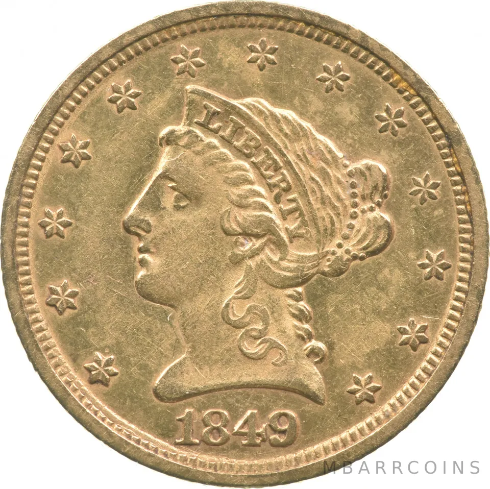 1849 $2.50 Liberty Head Gold Quarter Eagle *3915