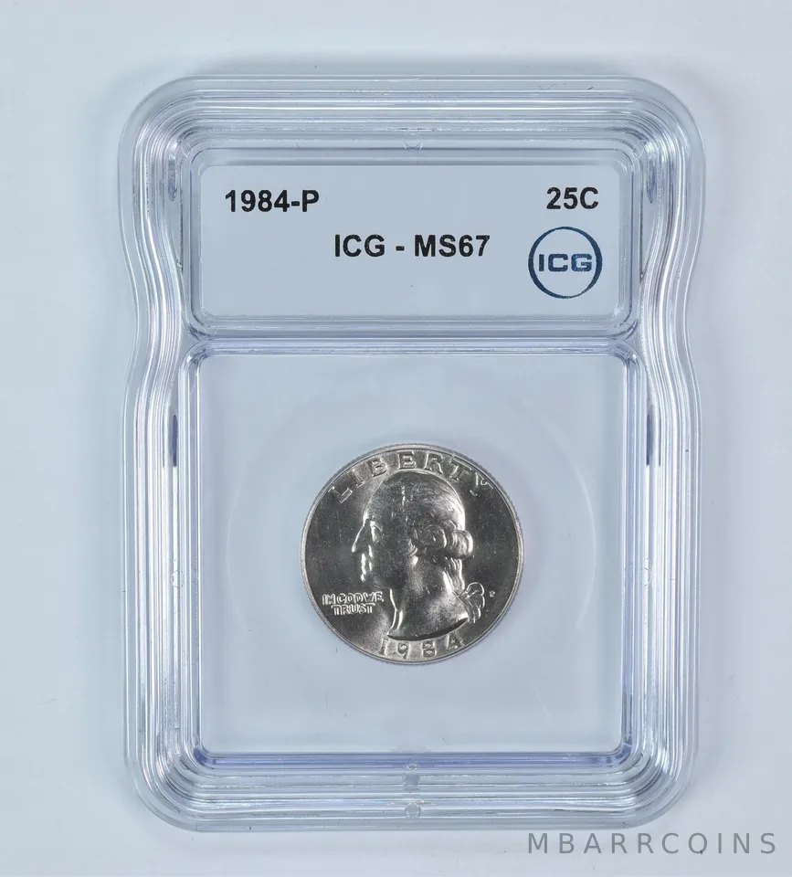 1984-P Washington Quarter MS67 ICG