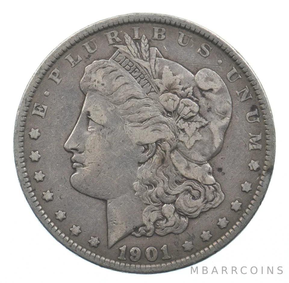 Early - 1901 Morgan Silver Dollar - 90% US Coin *422