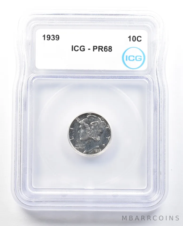 1939 Mercury Dime PR68 ICG *0728