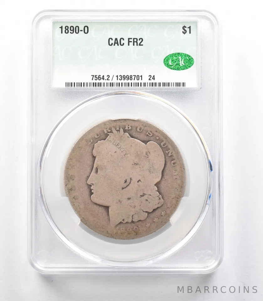 1890-O Morgan Silver Dollar FR2 CAC Lowball *3329