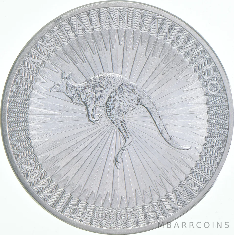 2022 Australia 1 Silver Dollar Australian Kangaroo 1 oz Silver