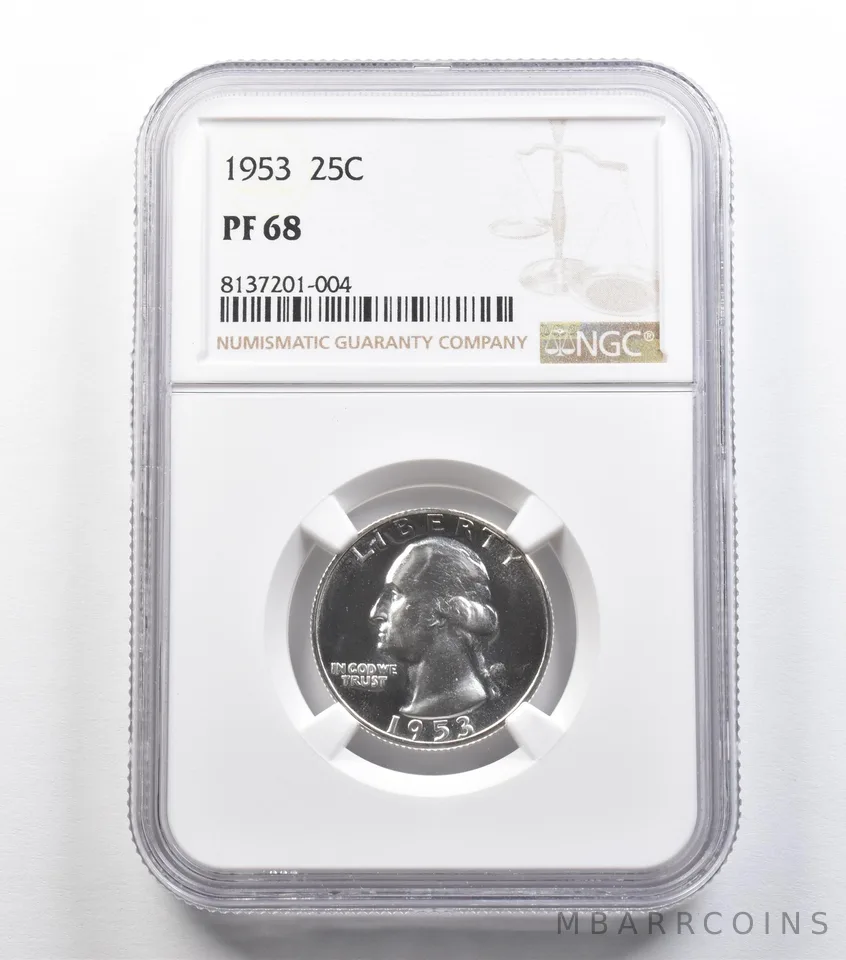 1953 Washington Quarter PF68 NGC *9154