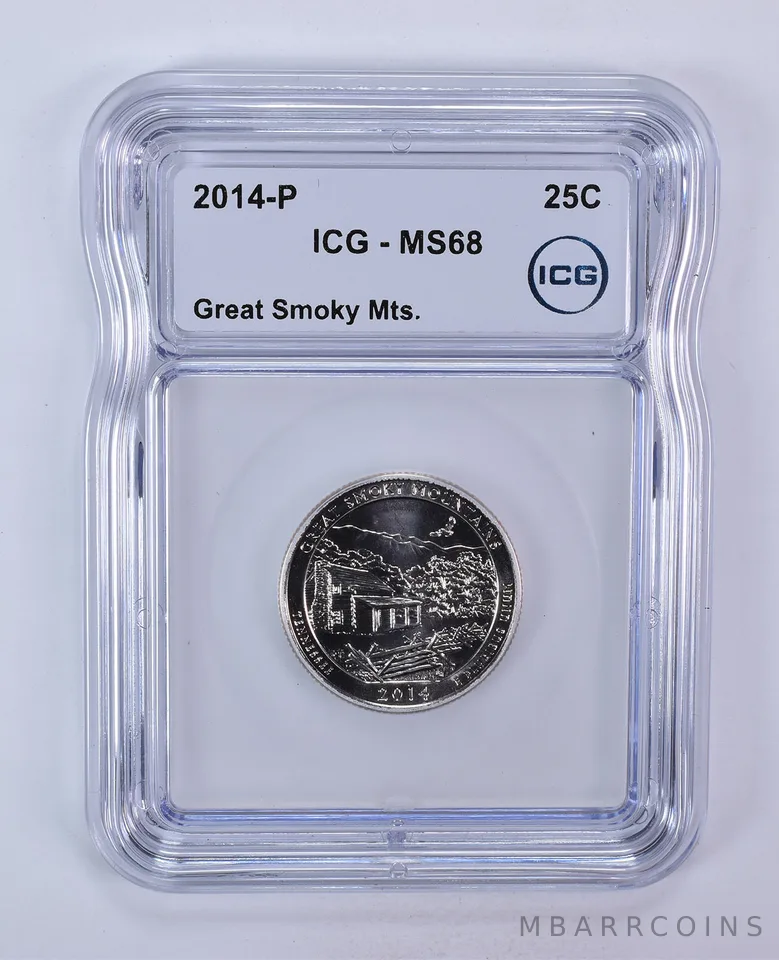 2014-P Washington Quarter ATB Great Smoky Mountains MS68 ICG