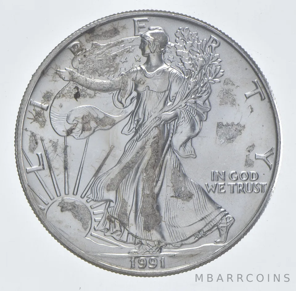 Better Date 1991 American Silver Eagle 1 Troy Oz .999 Fine Silver *105