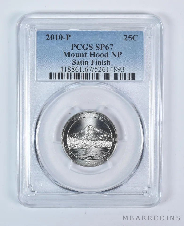 2010-P Washington Quarter ATB Mount Hood Satin Finish SP67 PCGS
