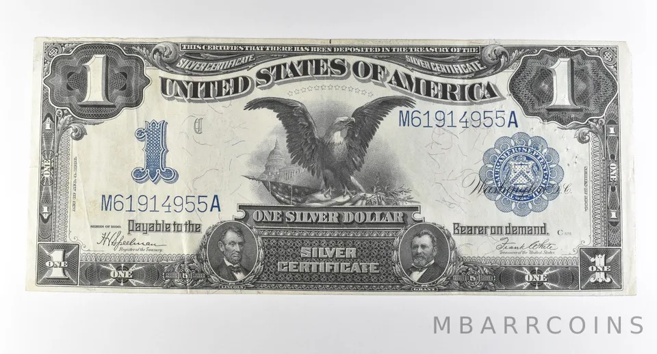 1899 $1 Silver Certificate Large Note Blue Seal Fr#276 *2837