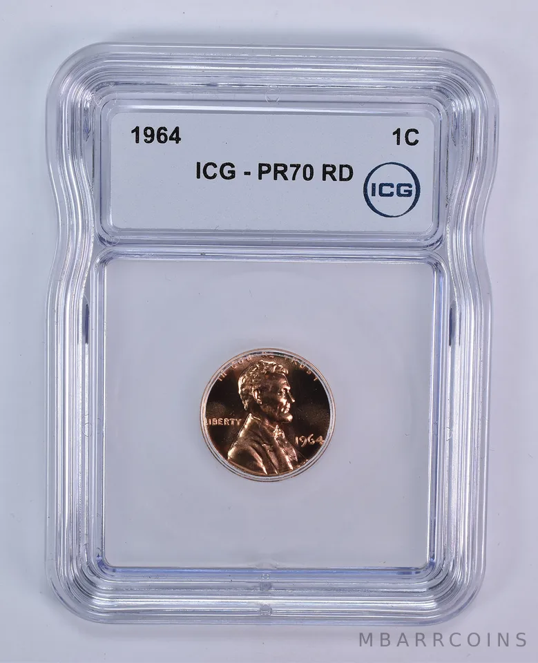1964 Lincoln Memorial Cent PR70 RD ICG