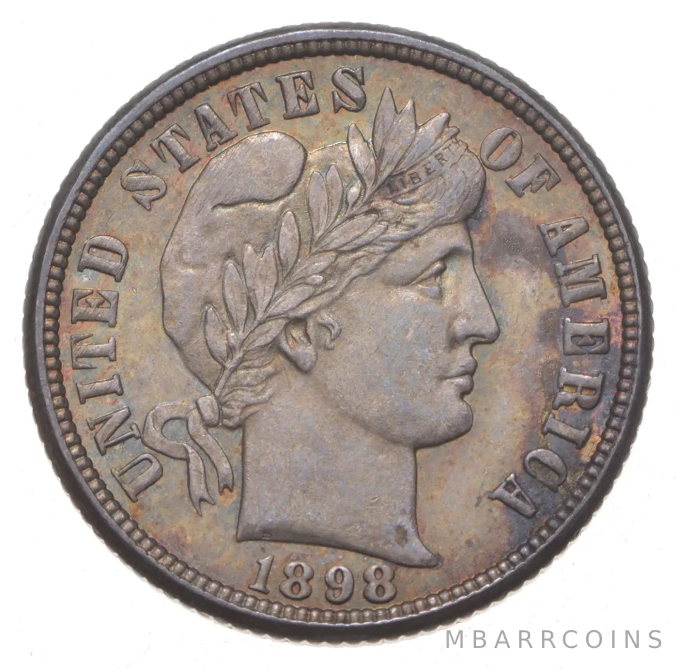 1898-O Barber Dime *9738