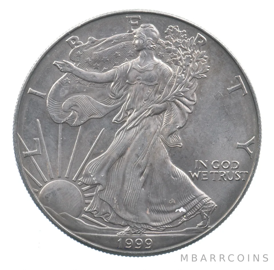 Better Date 1999 American Silver Eagle 1 Troy Oz .999 Fine Silver *627