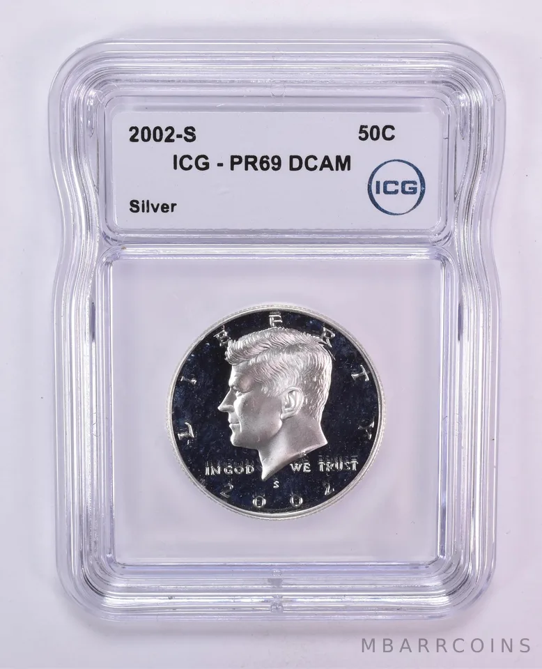 2002-S Kennedy Half Dollar Silver PR69 DCAM ICG