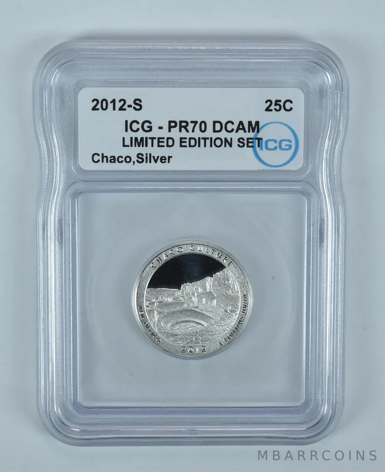 2012-S Washington Quarter ATB Chaco Silver Limited Edition PR70 DCAM ICG