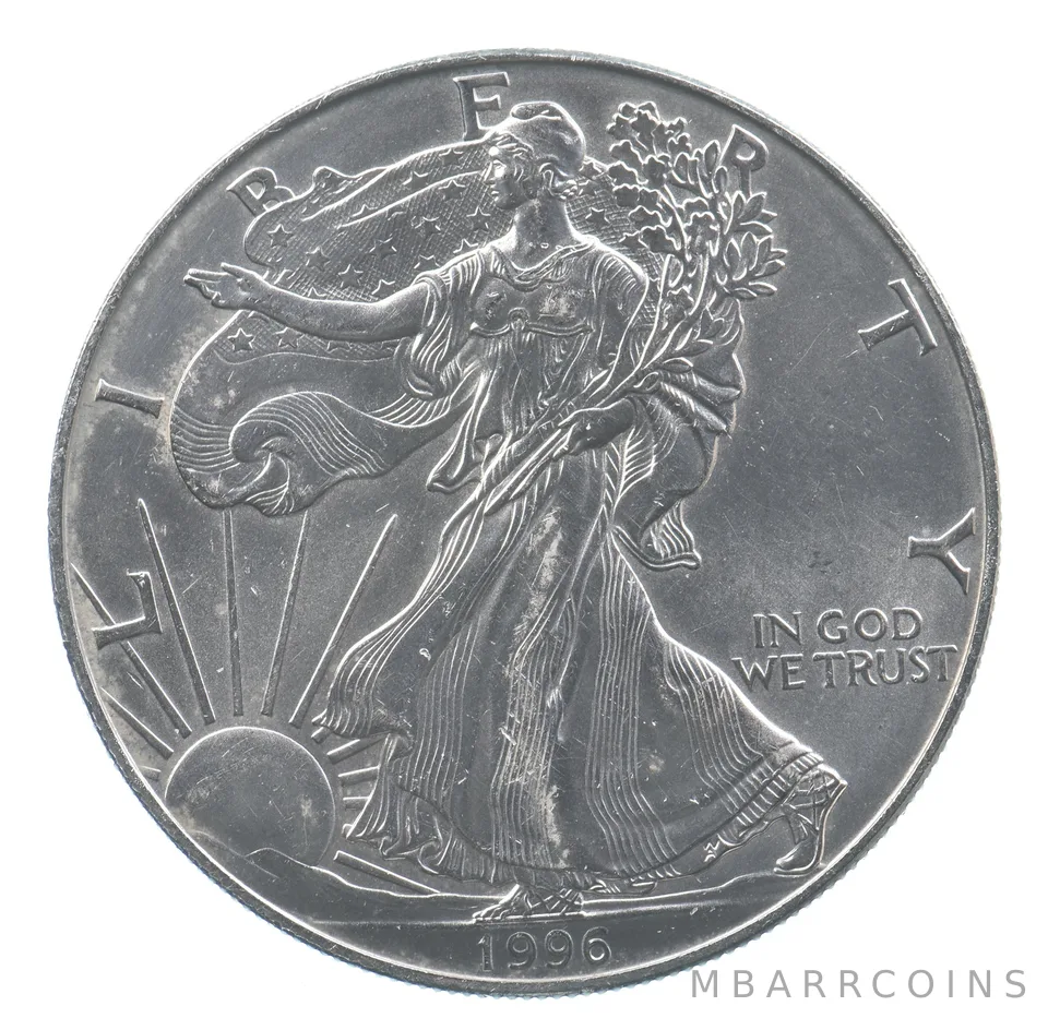 Rarest 1996 American Silver Eagle - Key Date - Rare LOW MINTAGE *714