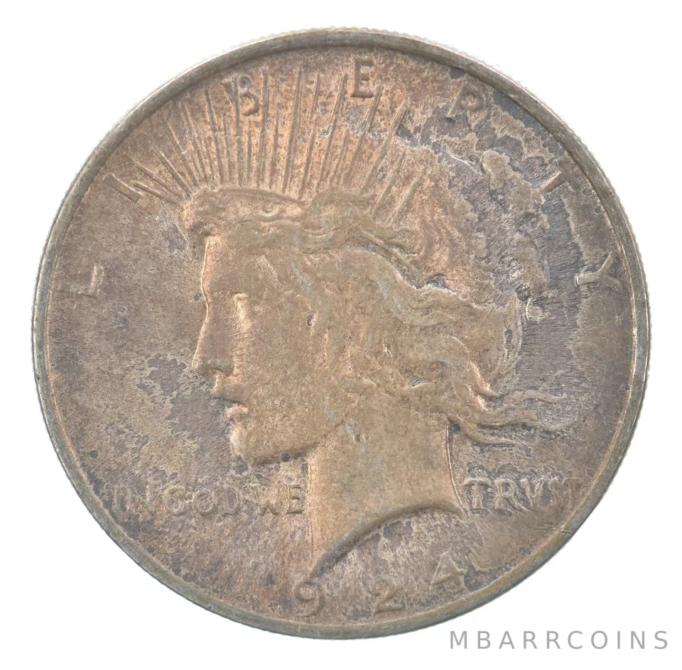 1924 Peace Silver Dollar Beautiful Tone *7601