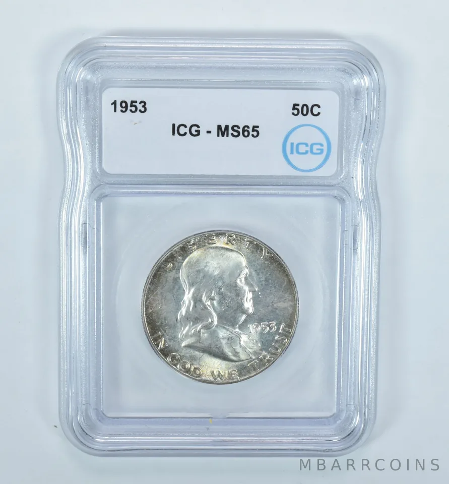 1953 Franklin Half Dollar MS65 ICG